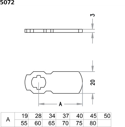 Schließhebel 5072