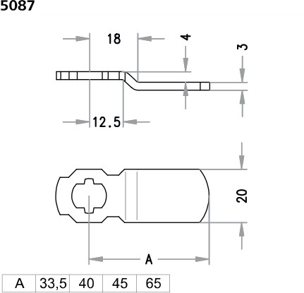 Schließhebel 5087