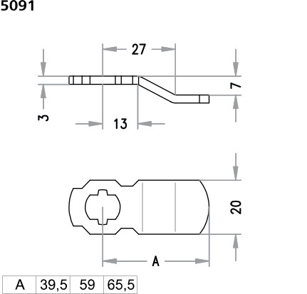 Schließhebel 5091