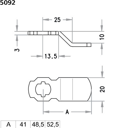 Schließhebel 5092