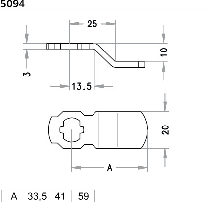 Schließhebel 5094