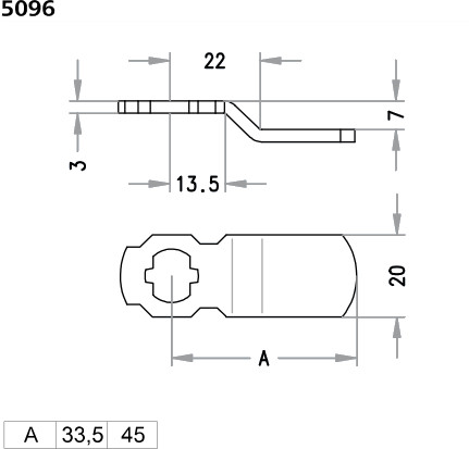 Schließhebel 5096