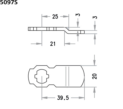 Schließhebel 5097S