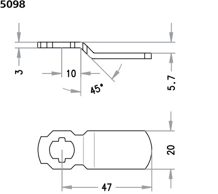 Schließhebel 5098