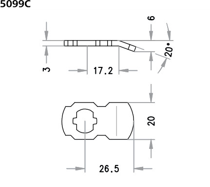 Schließhebel 5099C