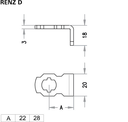 Schließhebel Renz D