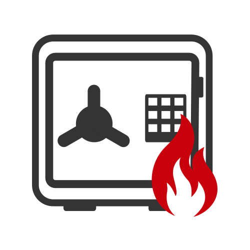 Feuersicherheit von Tresoren