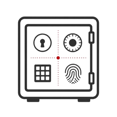 Schlossvarianten im Vergleich (Schlüssel, Zahlenschloss, Elektronik, Fingerprint)