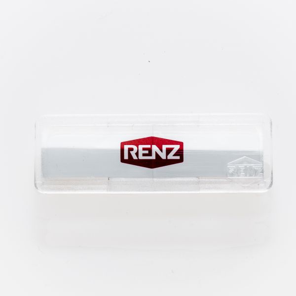 ► RENZ Namensschild mit Sperre 65 x 22 97-9-82033 für Briefkästen ab 1982