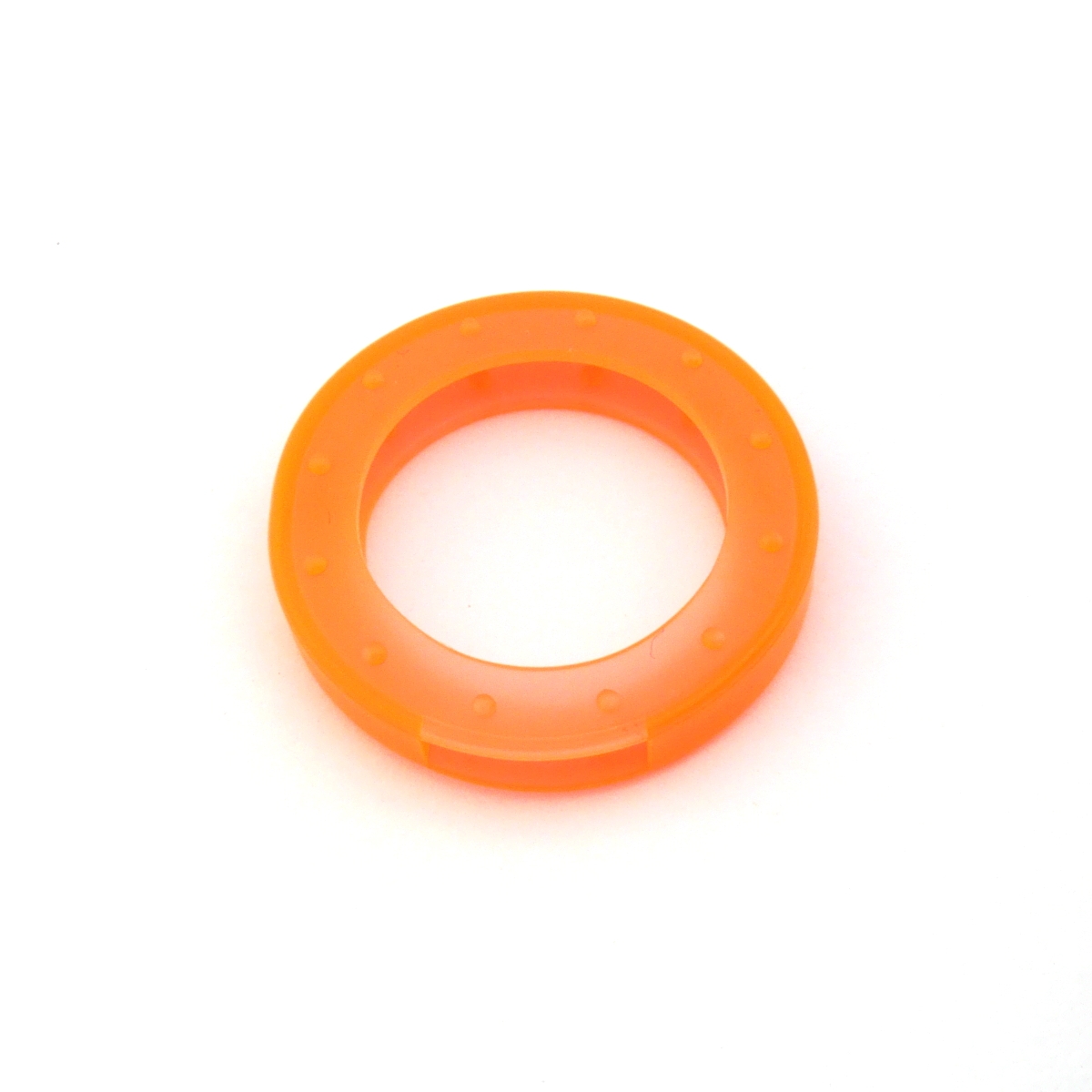 ► Schlüsselkennring rund, groß-orange rund - groß - offen