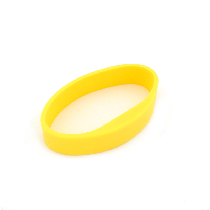 ► SALTO MIFARE® Silikonarmband gelb in gelb, Größe M