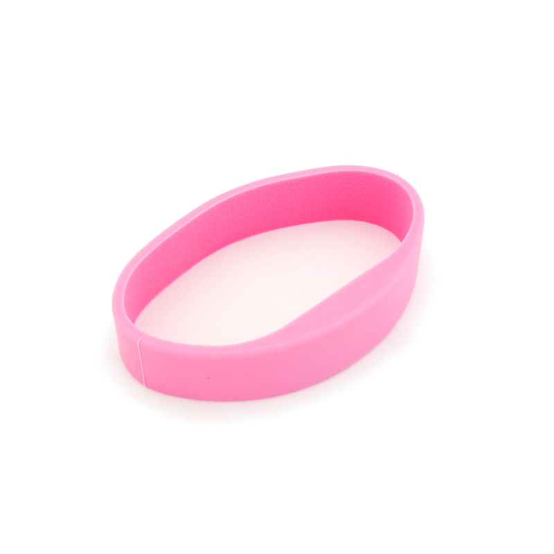► SALTO MIFARE® Silikonarmband pink in pink, Größe M