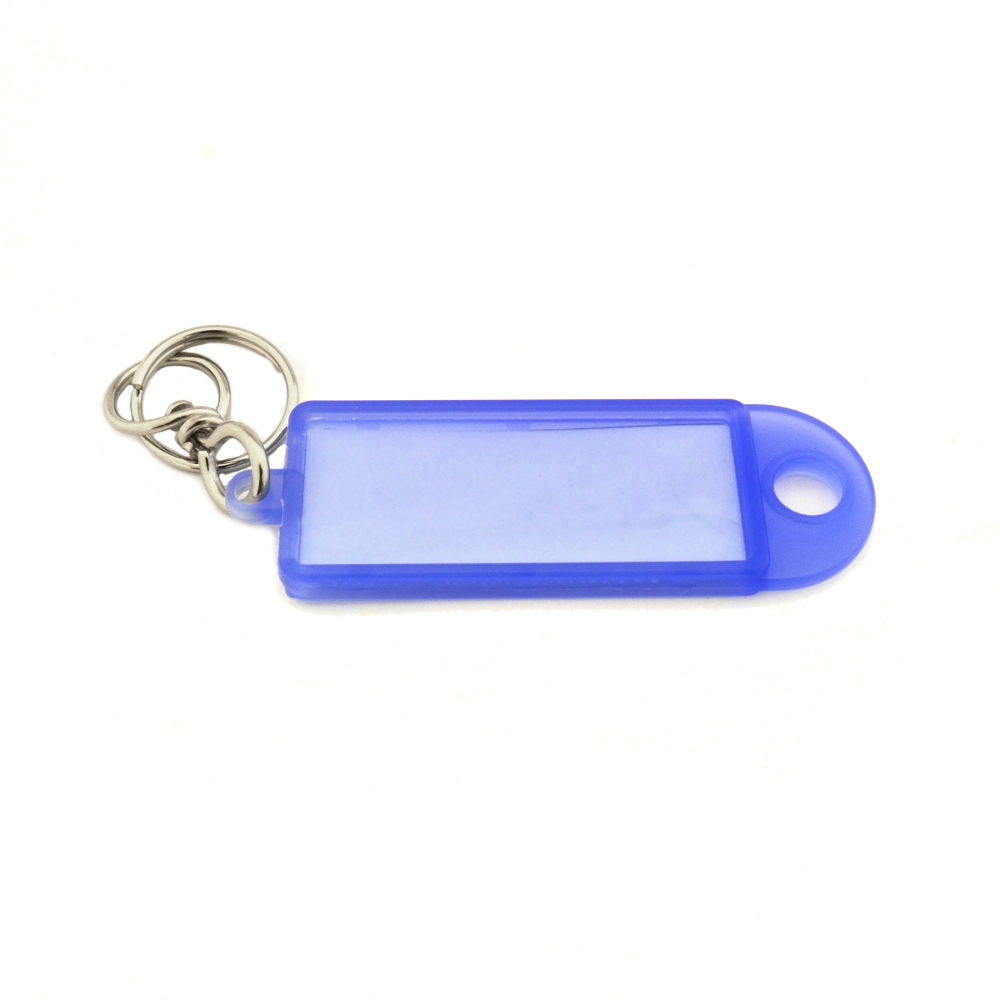 ► Reiher Schlüsselanhänger m. Schlüsselring, groß-blau mit Wirbel