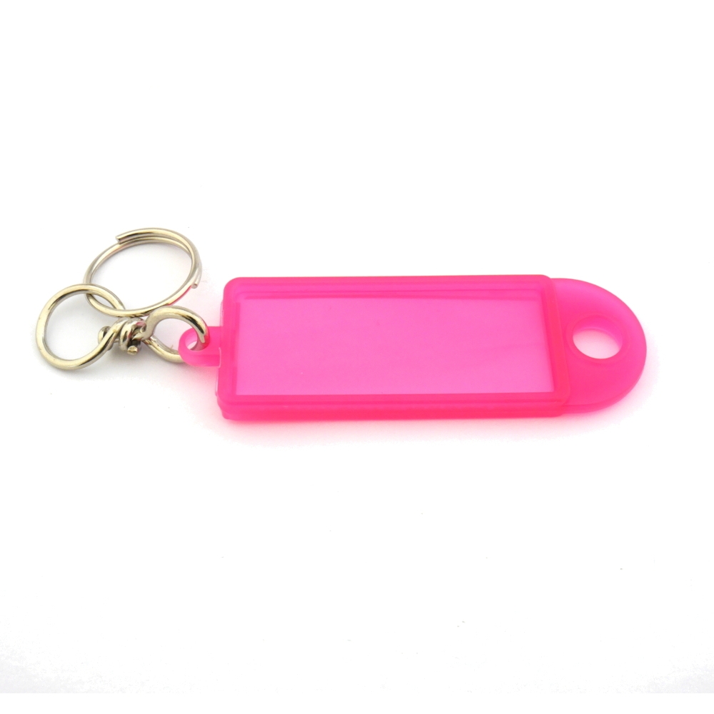 ► Reiher Schlüsselanhänger m. Schlüsselring, groß-pink mit Wirbel