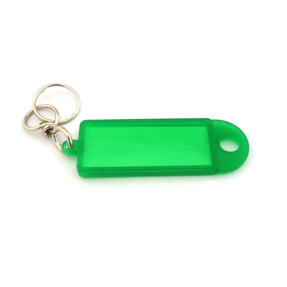 ► Reiher Schlüsselanhänger m. Schlüsselring, groß-grün mit Wirbel