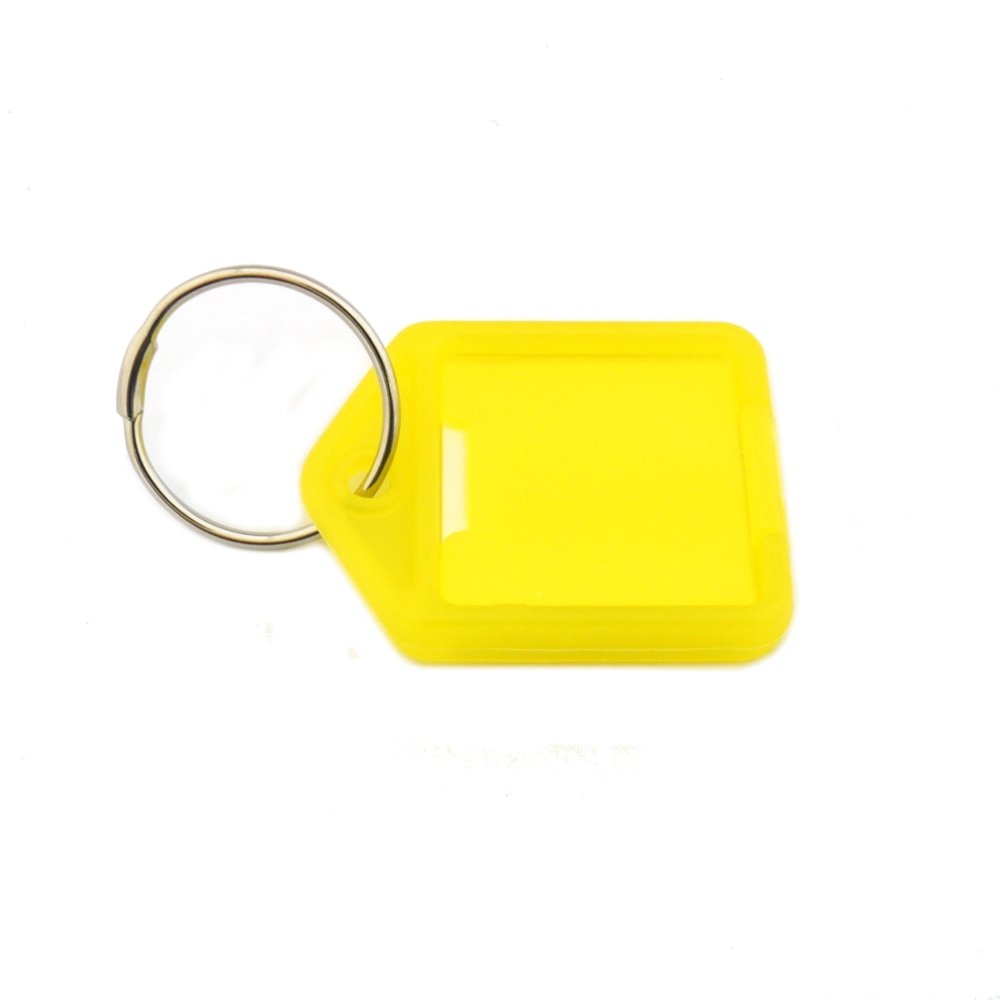 ► Reiher Schlüsselanhänger m. Schlüsselring, klein-gelb aus Kunststoff