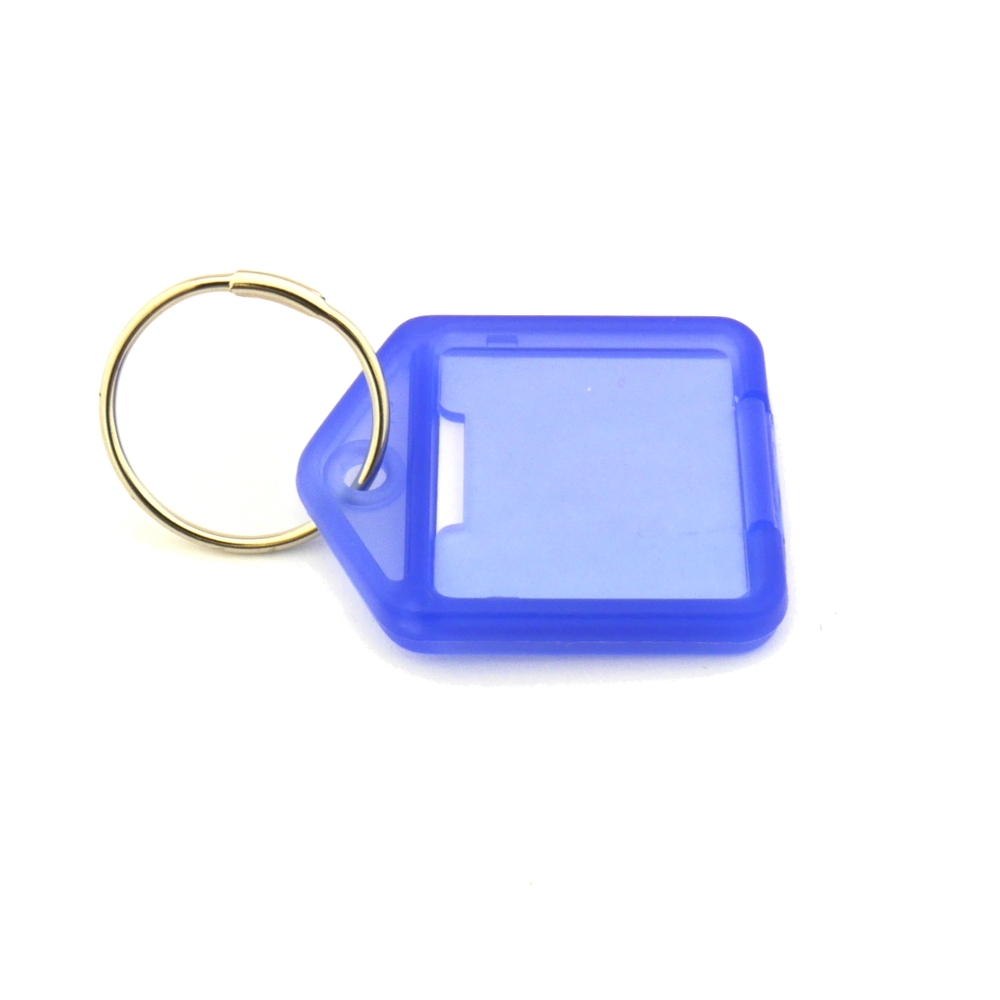 ► Reiher Schlüsselanhänger m. Schlüsselring, klein-blau aus Kunststoff