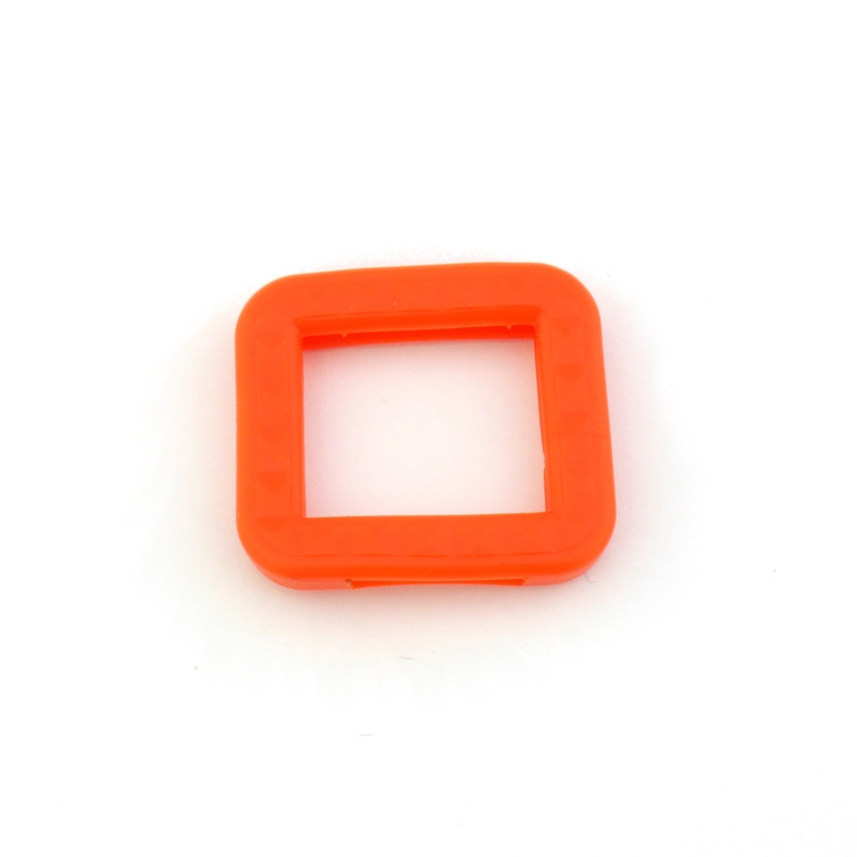 ► Schlüsselkennring eckig offen-orange in verschiedenen Farben