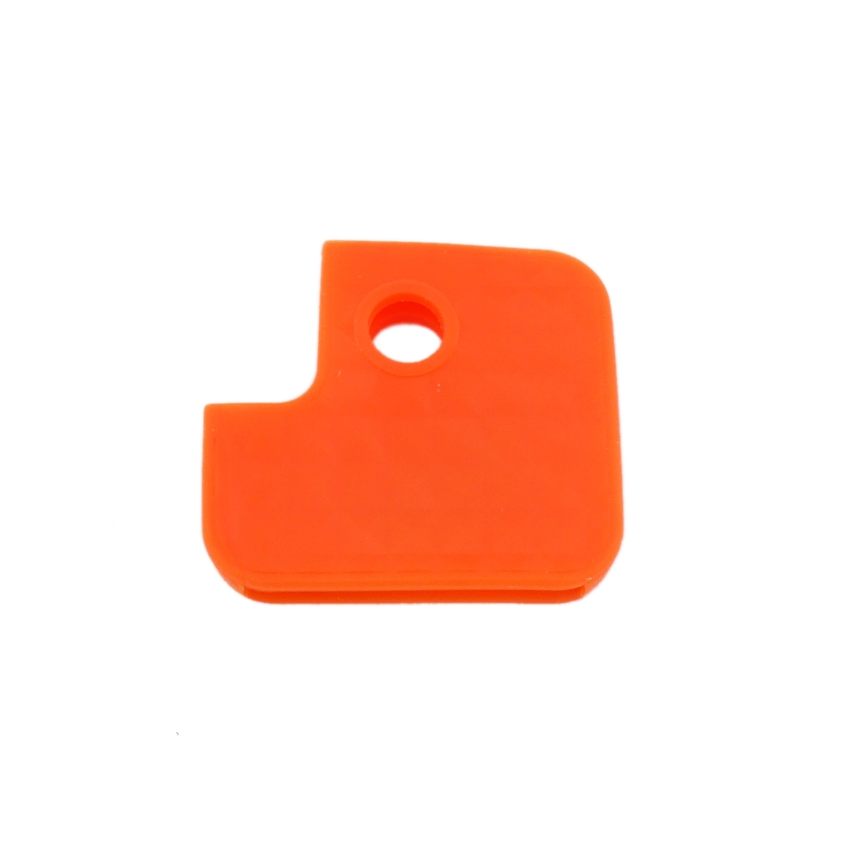 ► Schlüsselkennkappe eckig geschlossen-orange 27x30mm