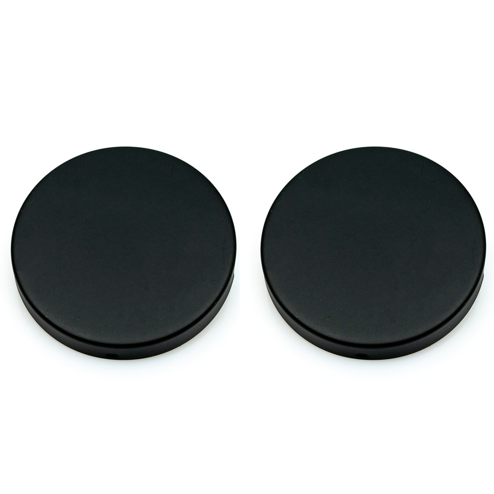 ► FELGNER Blind-Rosette Schutzrosette  (1 Paar)  runde Form in Schwarz