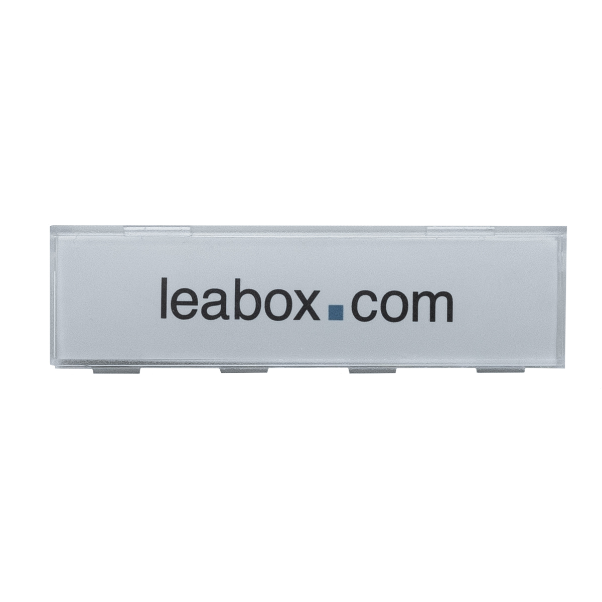 ► leabox Namensschildabdeckung 60x15 mit Einlage