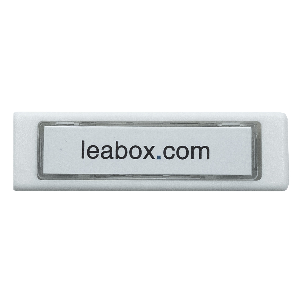 ► leabox Klingeltaster weiß  mit Namensschildeinlage