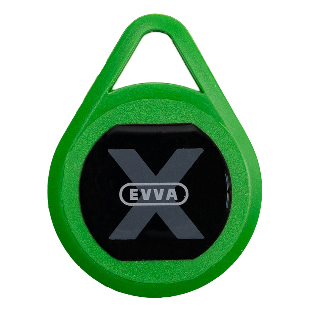► EVVA Xesar-Schlüsselanhänger grün elektronischer Schlüssel