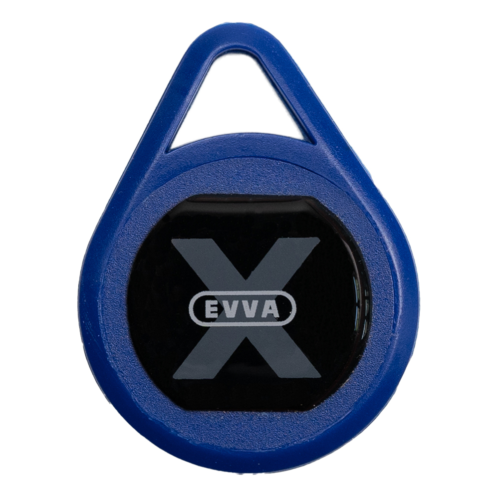 ► EVVA Xesar-Schlüsselanhänger blau elektronischer Schlüssel
