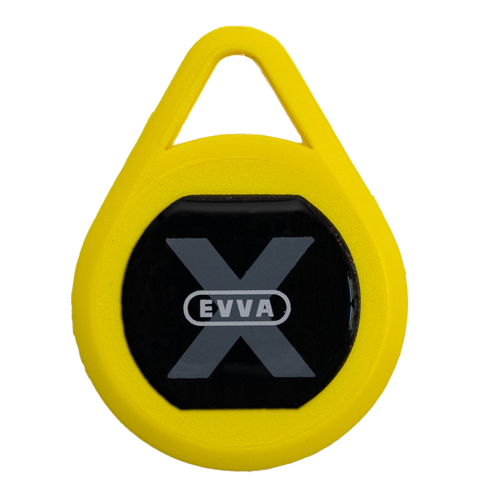 ► EVVA Xesar-Schlüsselanhänger gelb elektronischer Schlüssel
