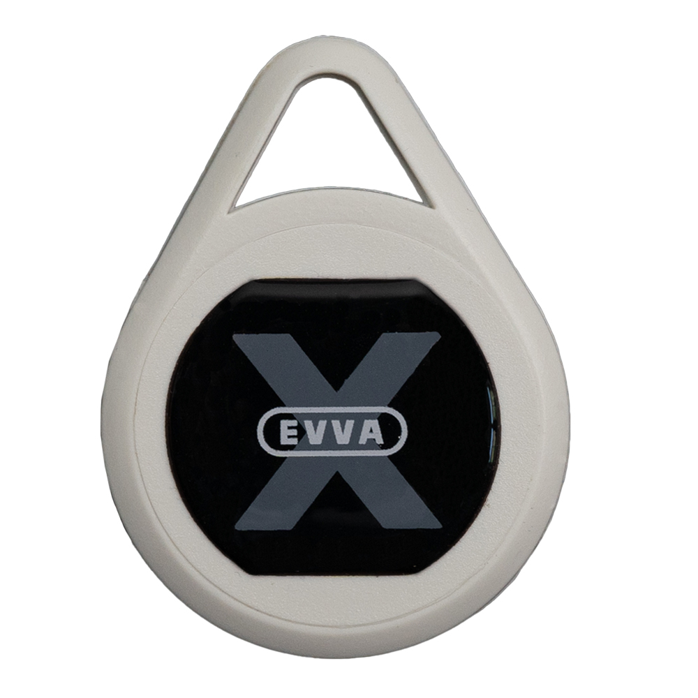 ► EVVA Xesar-Schlüsselanhänger weiß elektronischer Schlüssel