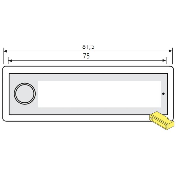 ► RENZ Klingeltaster RSA2 kompakt 97-9-85321 aus Kunststoff