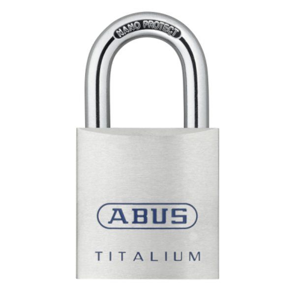 ► ABUS TITALIUM - Vorhangschloss 80TI/40 HB 63 verschiedenschließend aus neuartiger Aluminiumlegierung