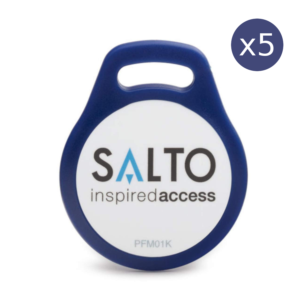 ► SALTO MIFARE® Identmedium - Schlüsselanhänger Keytag 4 KB Speicher 5er Set SALTO-Design
