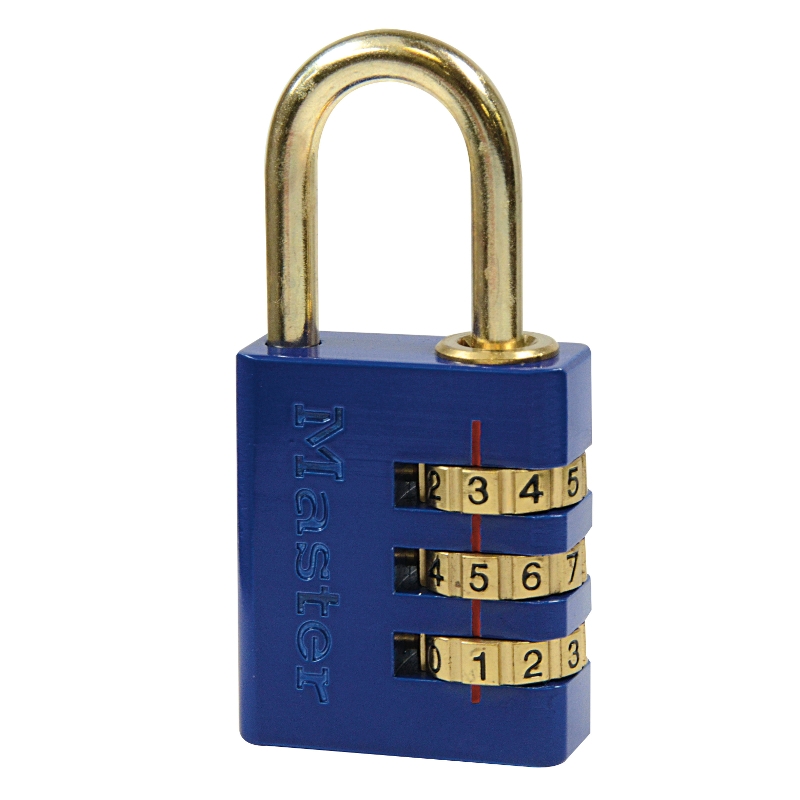 ► Master Lock Zahlenschloss 630 - blau Sicherheitslevel 4