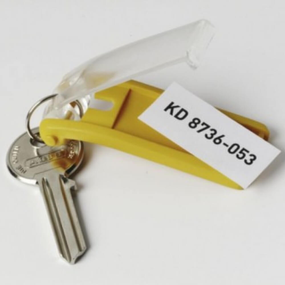 ► DURABLE Schlüsselanhänger gelb im 6er Pack
