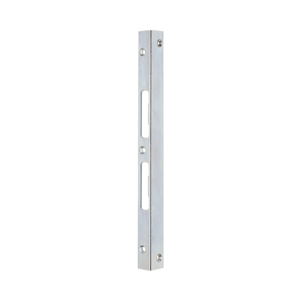 ► IKON Winkel-Schließblech 9M54 - 300mm Länge - weiß für überfälzte Türen