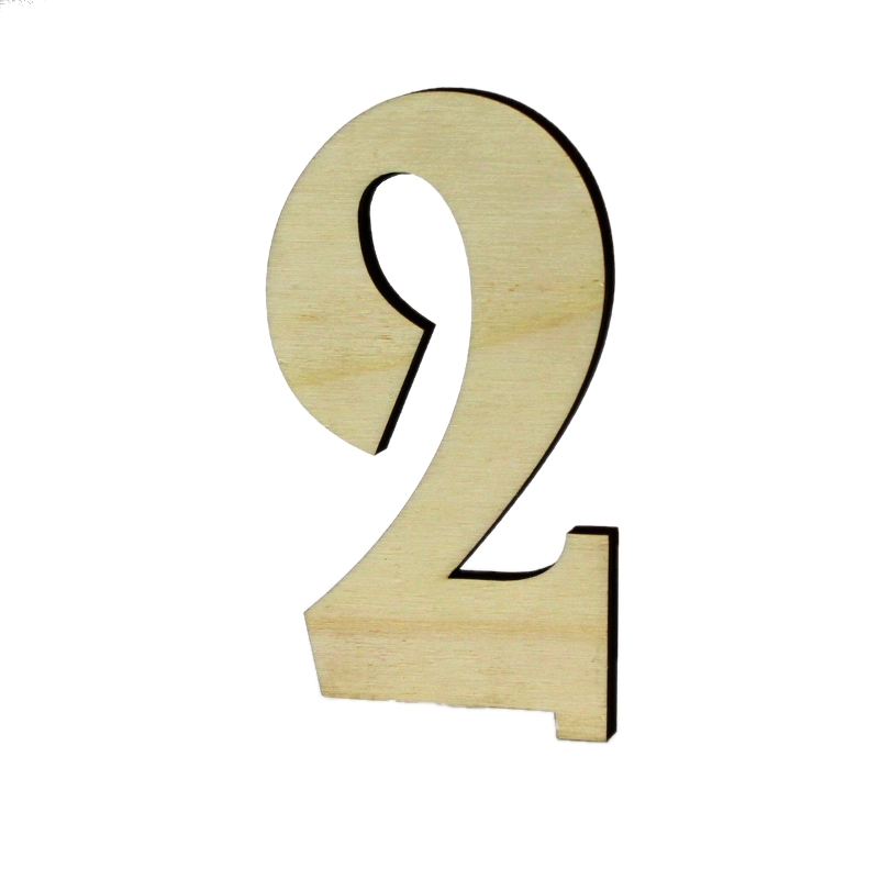 Hausnummer Belwe aus Holz-2