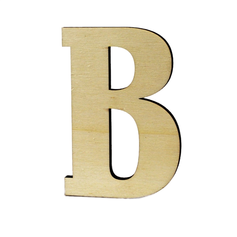Hausnummer Belwe aus Holz-B