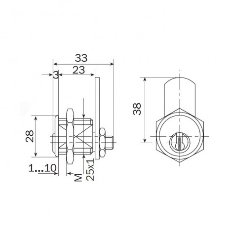 ISEO R9 Country Hebelzylinder