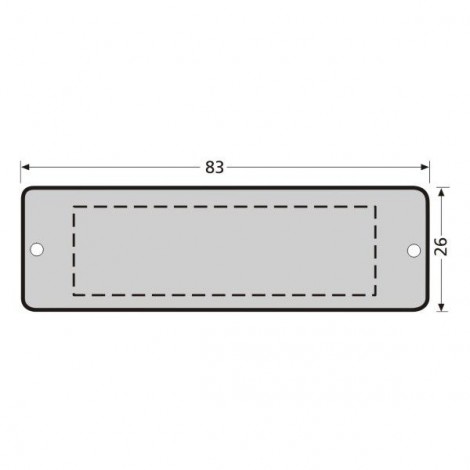 RENZ ALU Namensschildplatte 