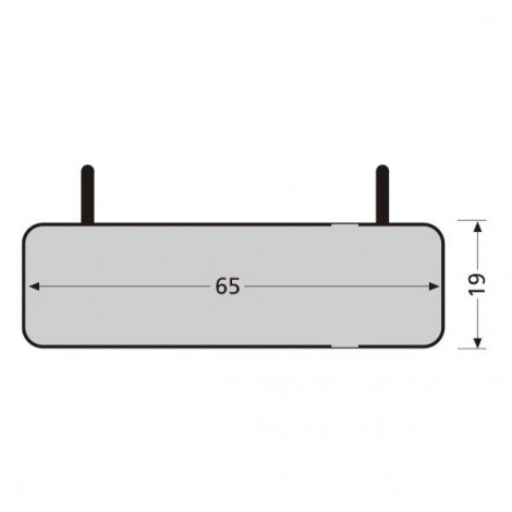 RENZ Pendelnamensschild 65 x 19 