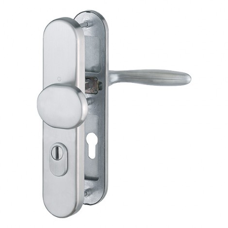 HOPPE Verona Schutzbeschlag mit Zylinder-Abdeckung SK2 - 72 mm