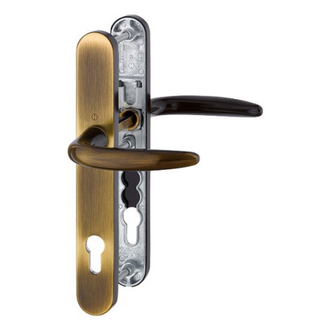 HOPPE Atlanta Profiltür-Langschildgarnitur - Türgriff- F73 Messing brüniert