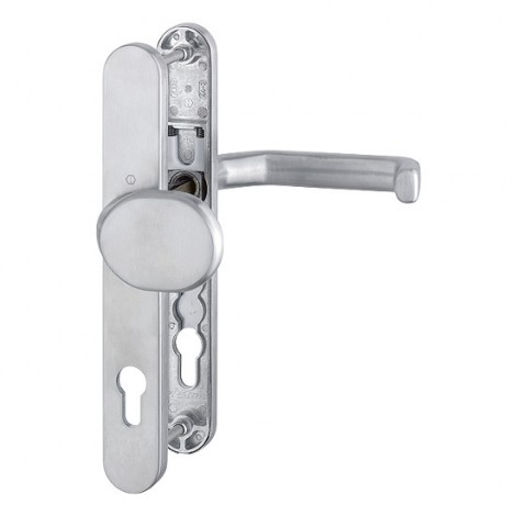 HOPPE Liverpool Profiltür-Langschildbeschlag - gekröpfter Knopf