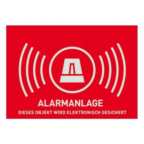 Warnaufkleber Alarmanlage
