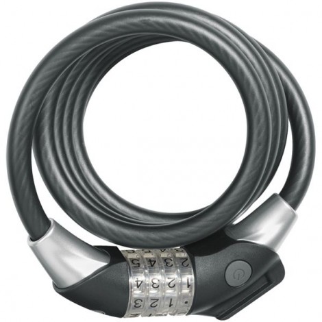 ABUS Spiralschloss Raydo 1450/185 mit beleuchtetem Zahlenschloss