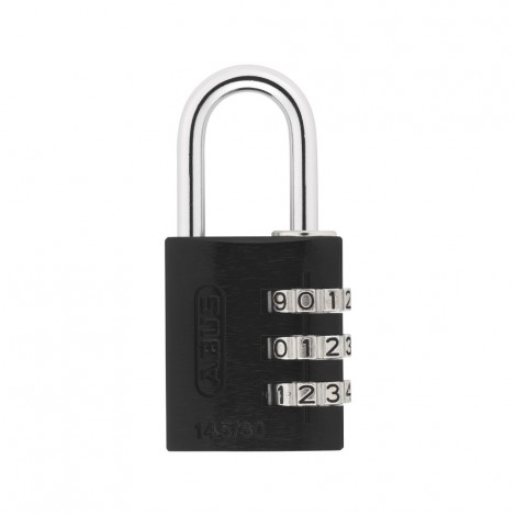ABUS Aluminium Zahlenschloss 145/30 in schwarz