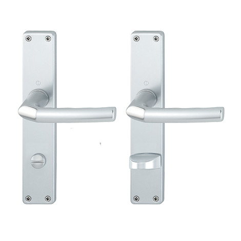 HOPPE Aluminium Langschild Türgriff Garnitur 