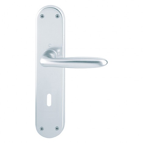 HOPPE Verona Langschild-Garnitur 1510/3334 - F1 Aluminium Natur 