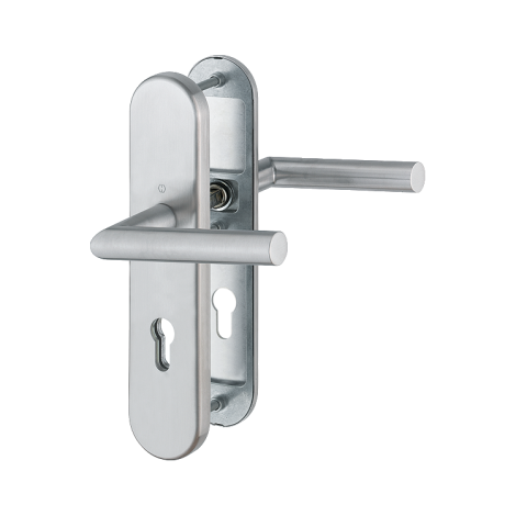 HOPPE Edelstahl Feuerschutz Langschildgarnitur